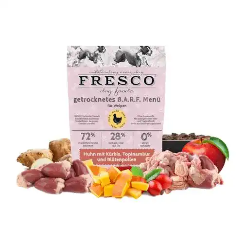 Fresco Dog Trockenbarf Junioren-Menü Huhn 1kg für junge Hunde