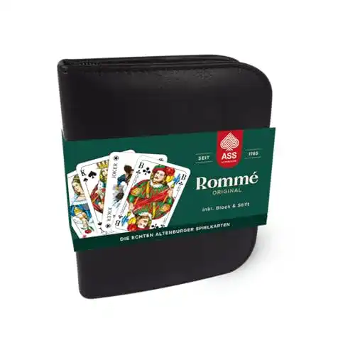Rommé-Karten ASS Altenburger 22570064 Kartenspiel für 2 bis 8 Spieler