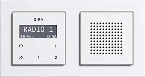 Unterputz-Radio Gira Badradio RDS mit Lautsprecher und E2 Rahmen