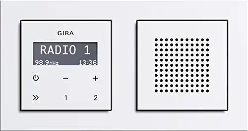 Unterputz-Radio Gira Badradio RDS mit Lautsprecher und E2 Rahmen