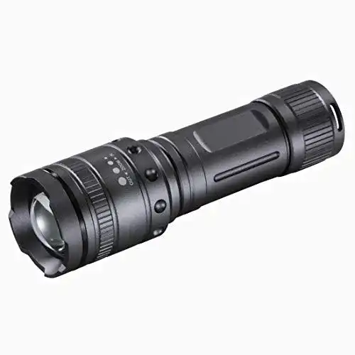 Taktische Hama LED-Taschenlampe mit Zoom-Funktion