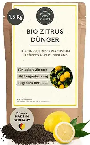 Zitrusdünger Jasker’s Bio 1,5 kg Granulat für mediterrane Pflanzen