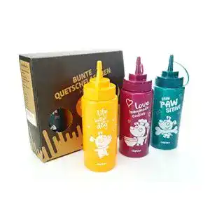 Collory Quetschflasche Set mit 3 Flaschen à 500 ml in verschiedenen Farben