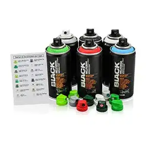 Graffiti Dosen Set Naphuel Montana Black Pocket Cans in 6 Farben