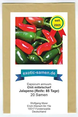 Jalapeno-Samen – Mittelscharfes Chili für Grill und Küche