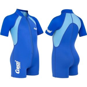 Cressi Kinder Neoprenanzug Shorty Wetsuit Blau 1,5 mm