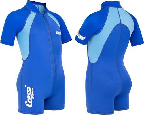 Cressi Kinder Neoprenanzug Shorty Wetsuit Blau 1,5 mm