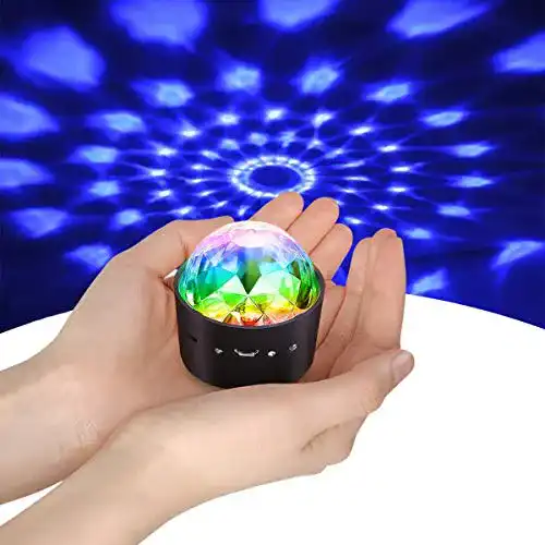 Yikanwen Mini Discokugel für Kinder mit Stimme Steuerung