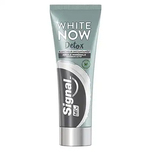 Signal White Now Zahnpasta mit Aktivkohle und Detox-Effekt, 75 ml