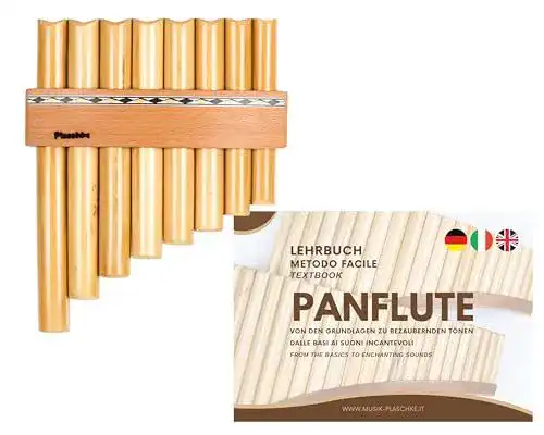 Panflöte von Plaschke Instruments mit Holzriemen-Design