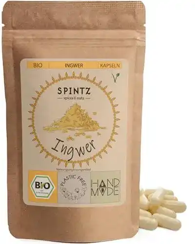 Ingwer Kapseln Spintz 420 Stück Bio Ingwer Kapseln vegan