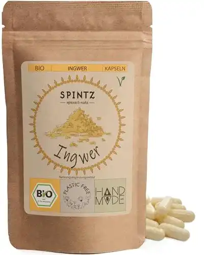 Ingwer Kapseln Spintz 420 Stück Bio Ingwer Kapseln vegan
