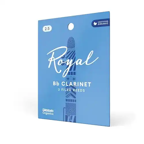 D’Addario Royal Klarinettenblätter für Bb-Klarinette Stärke 2.5 (3 Stück)