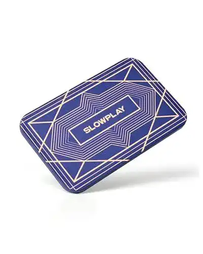 Pokerchips Slowplay Rechteckige Poker-Chip-Plaketten Blau, 10 Stück