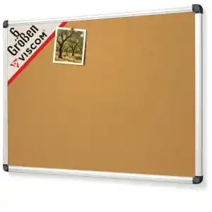 Pinnwand Viscom Kork 60 x 90 cm mit Aluminium-Rahmen
