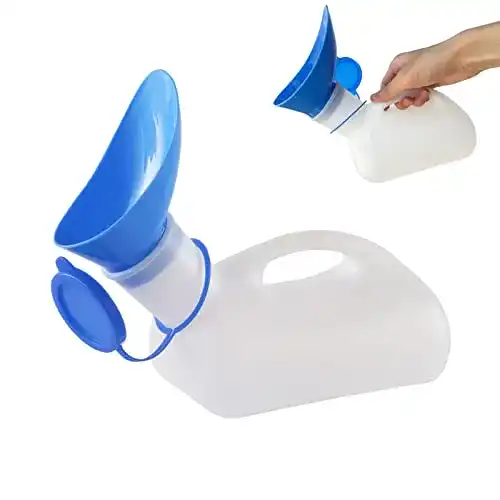 Urinflasche für Frauen, tragbares Urinal für Notfälle, 1000ml