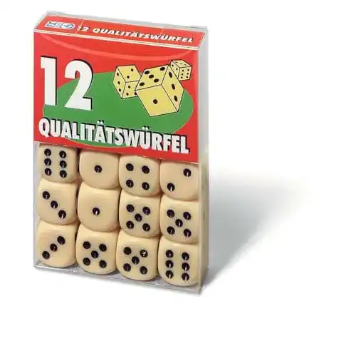 Ravensburger 27097-12 Spielwürfel in Klarsichtbox