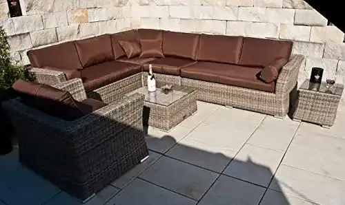 Lounge-Möbelset von Ragnarök-Möbeldesign aus PolyRattan