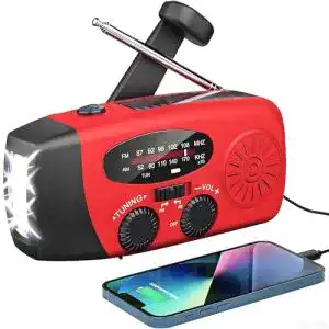Kurbelradio Solarbaby Notfallradio mit mehrfacher Ladefunktion