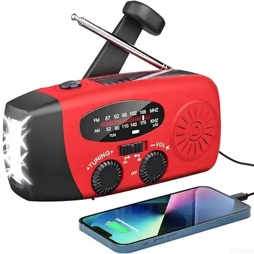 Kurbelradio Solarbaby Notfallradio mit mehrfacher Ladefunktion