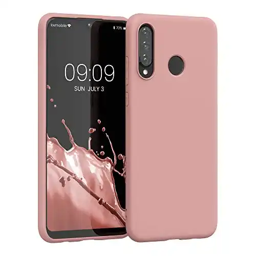 Kwmobile Hülle für Huawei P30 Lite – TPU Silikon Case in Winter Rose