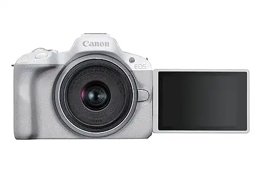 Canon EOS R50 Systemkamera mit RF-S 18-45 IS STM Objektiv