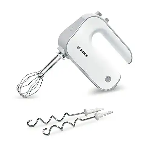 Bosch Handmixer Styline MFQ4030 mit Edelstahl-Knethaken und Rührbesen