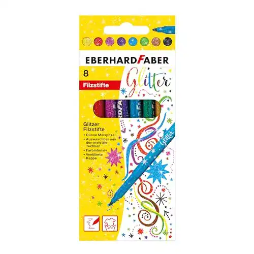 Glitzerstifte Eberhard Faber 551008 für kreative Bastelprojekte
