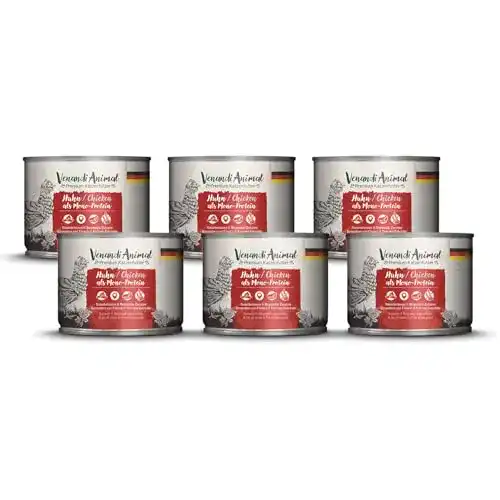 Venandi Katzenfutter Animal – Getreidefreies Nassfutter mit Huhn