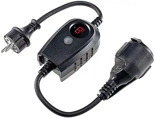 Dämmerungsschalter mit Sensor für Außensteckdose und Timer