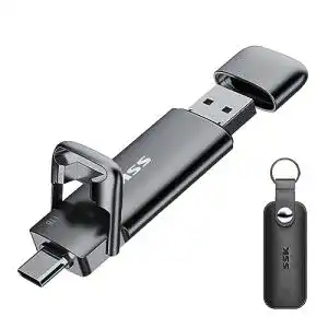Dual-USB-Stick SSK USB C Externe SSD 1TB mit 550 MB/s