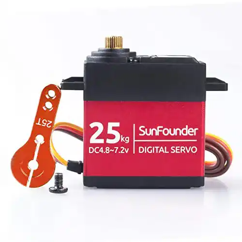 Servomotor Sunfounder 25KG mit Metallgetriebe und 180° Steuerwinkel