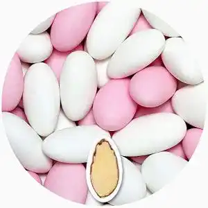 Hochzeitsmandeln Einssein 1 kg Gracile Mix in Weiß-Rosa