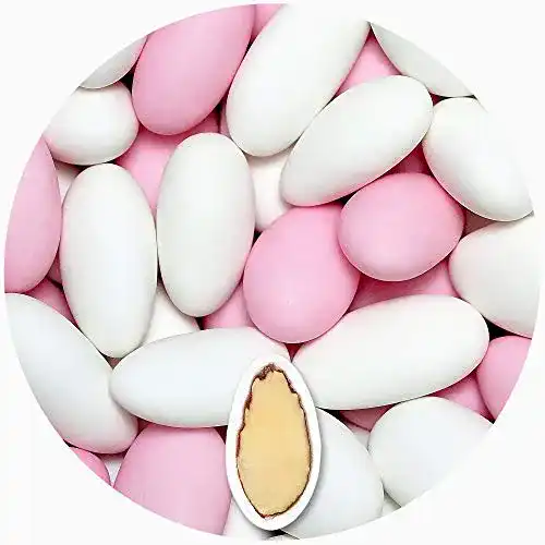 Hochzeitsmandeln Einssein 1 kg Gracile Mix in Weiß-Rosa