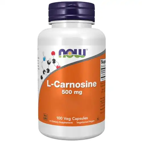 L-Carnosin von Now Foods, 500 mg, 100 vegane Kapseln, Laborgeprüft