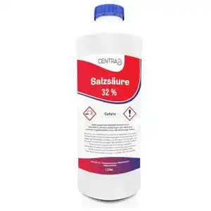 Salzsäure Centra24 32% 1 Liter – Chlorwasserstoffsäure für Reinigung