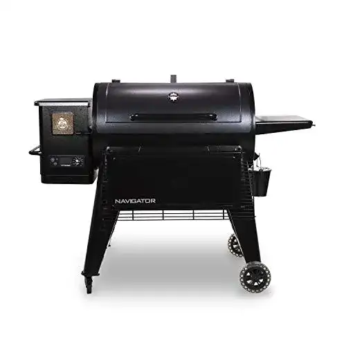 Pelletgrill Pit Boss Navigator 1150 in Schwarz aus Stahl – 162 x 94 x 119 cm