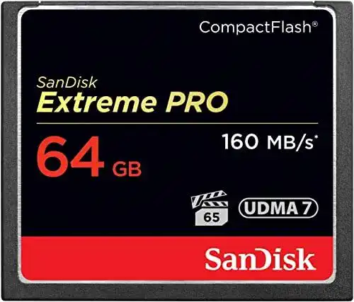 SanDisk Extreme PRO CompactFlash Speicherkarte 64 GB für Kameras