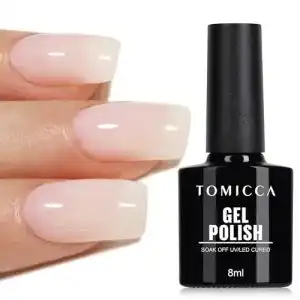 Gel-Nagellack Tomicca UV Nagellack in Milchig Weiß, 8ml