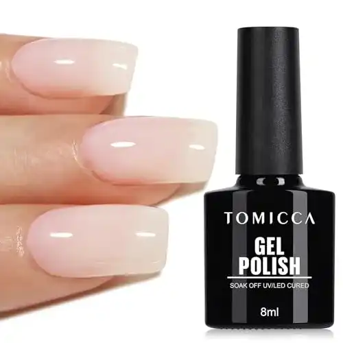 Gel-Nagellack Tomicca UV Nagellack in Milchig Weiß, 8ml