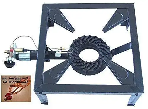 Camping Hockerkocher Wehmann Gas Kocher 10,5 kW mit Zündsicherung