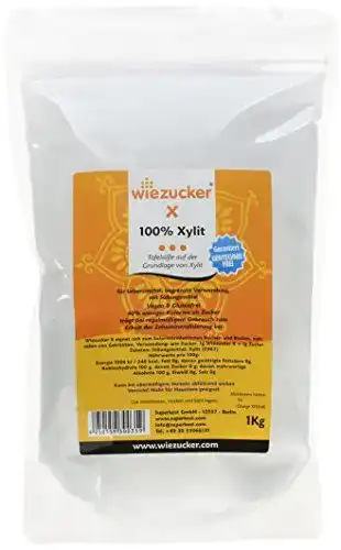 Birkenzucker Xylit Pulver 1kg als gesunde Zuckeralternative