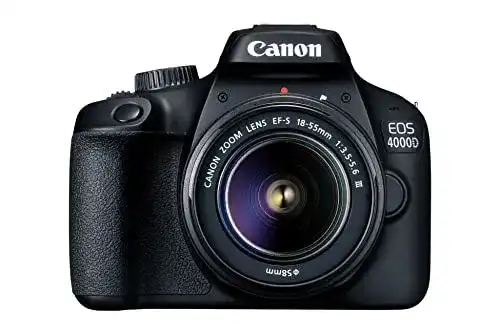 Canon Digitalkamera EOS 4000D DSLR mit EF-S Objektiv