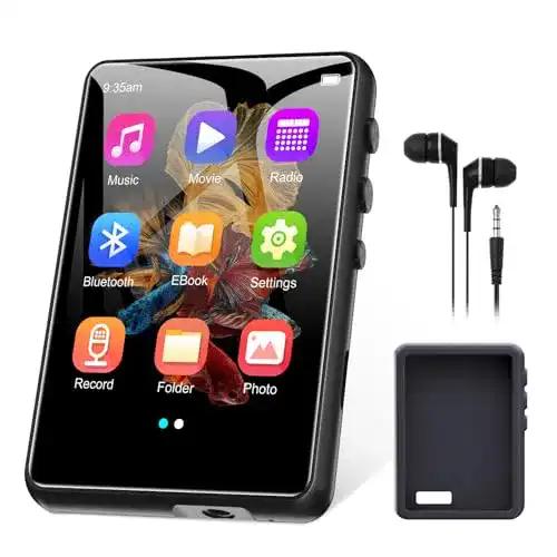 ZAQE 64GB MP3-Player mit Bluetooth 5.3 und 2,4 Zoll Touchscreen