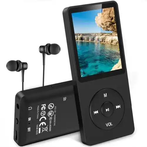 Agptek MP3-Player 16 GB mit 1,8 Zoll Bildschirm und FM Radio