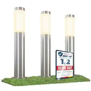 Gartenleuchte Linovum 3er Set BOSEA-A mit E27 Sockel für Außenbereiche
