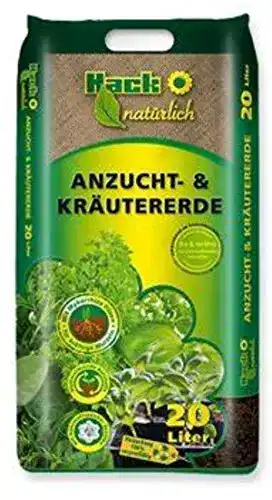 Anzuchterde von Hack Bio Aussaaterde, Pikiererde und Blumenerde