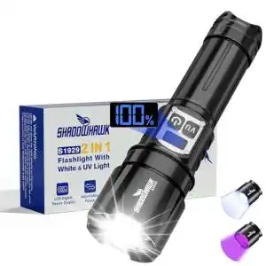 Taschenlampe Shadowhawk 2-in-1 LED/UV mit Dual-Switch