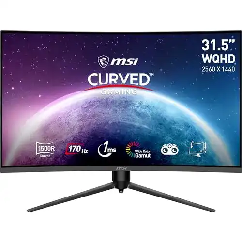 WQHD-Monitor 32 Zoll MSI G32CQ5P 31,5 Zoll Curved Gaming Monitor