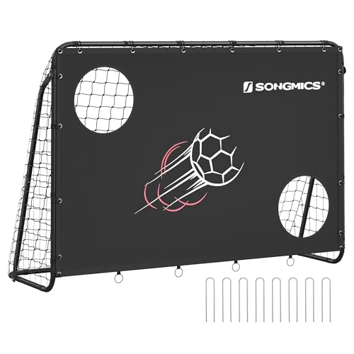 Torwand Songmics Fußballtor 215 x 150 x 76 cm mit einfacher Montage